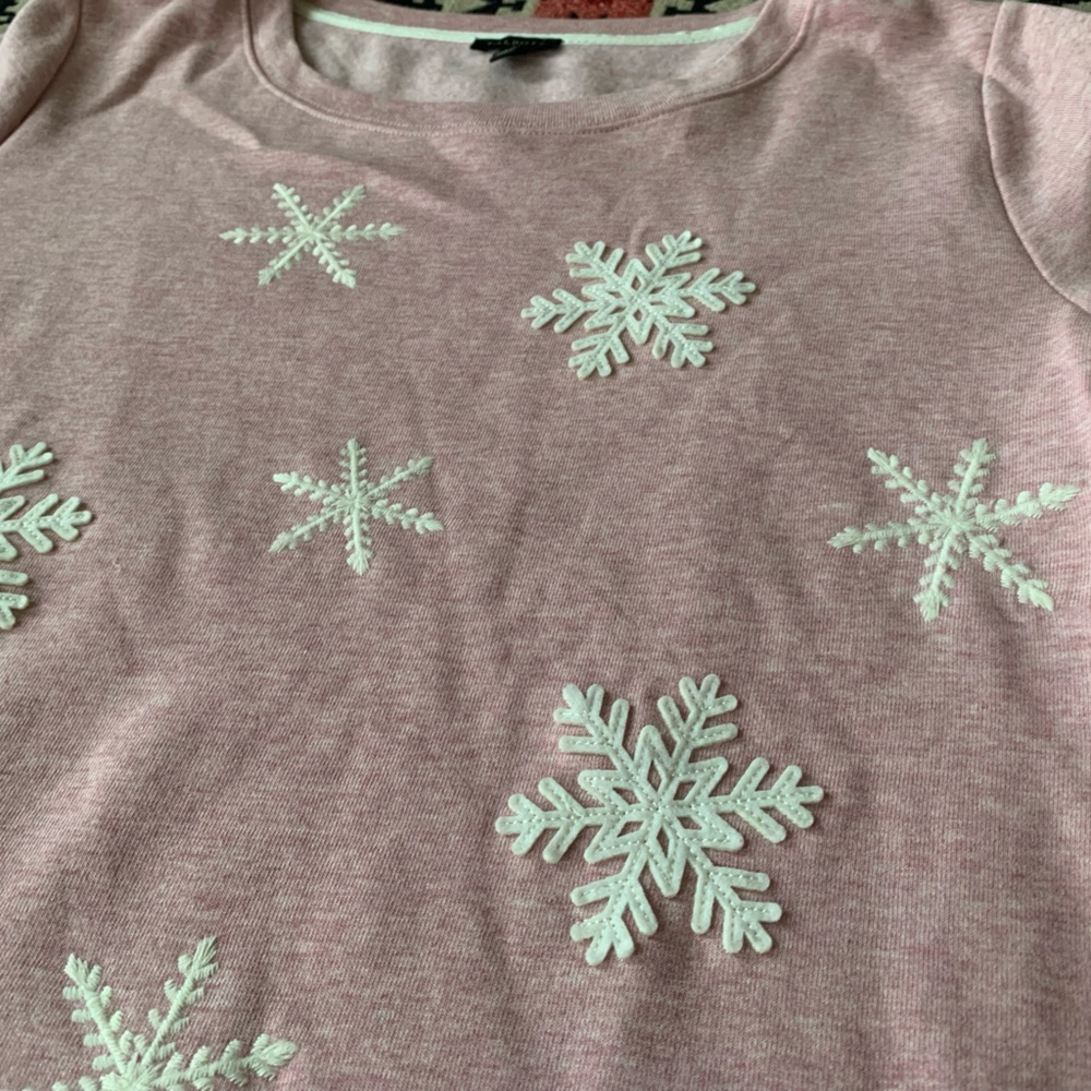 Talbots Snowflake Crewneck - Picture 4 of 8